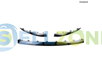 Μαύρες λωρίδες αεροτομής μπροστινού προφυλακτήρα Mercedes C-Class W205 AMG 2019–2021 – DMb849